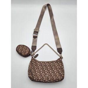 NWT DKNY Women's Quincy Demi Signature Logo 2 Piece Set Crossbody Bag